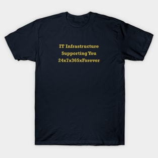 IT Infrastructure 24x7x365xForever T-Shirt